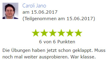 Was gibt es Schöneres, als zufriedene Teilnehmer? Was gibt es Schöneres, als zufriedene Teilnehmer?