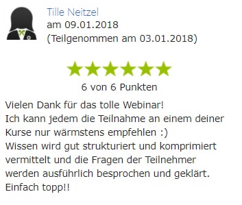 Was gibt es Schöneres, als zufriedene Webinar-Teilnehmer? Was gibt es Schöneres, als zufriedene Webinar-Teilnehmer?